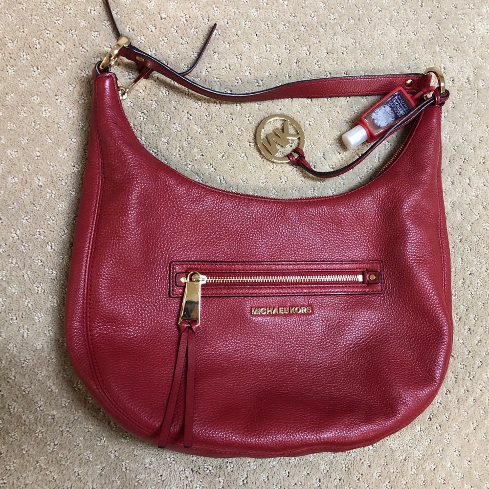 Michael Kors Red Leather Purse
